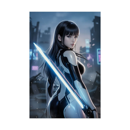 EVE Stellar Blade Art Print, Sci Fi Game Poster, Futuristic Girl Wall Decor, Gaming Room Setup, Gamer Gift Idea
