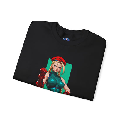 Cammy White Sweatshirt, Street Fighter Crewneck, Premium Gaming Apparel for Fans