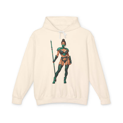 Jadefarbener Hoodie | MK11-Kämpfer-Hoodie | Anime-Kriegerinnen-Pullover