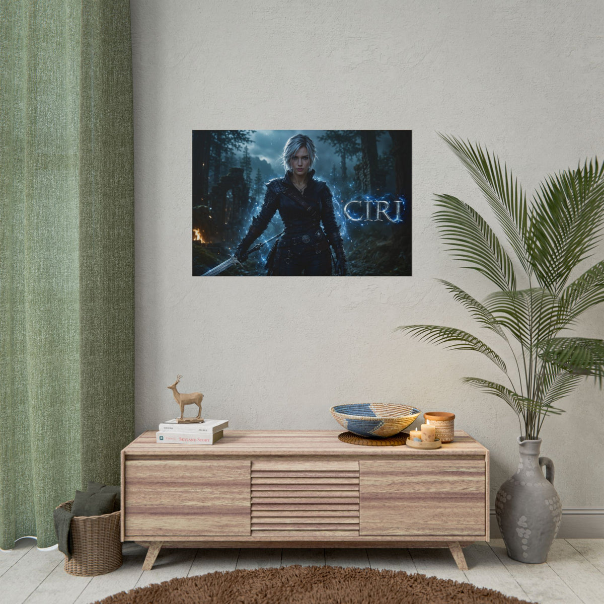 Fantasy Wall Art Ciri The Witcher Poster Room Decor Collector Gift Art Print