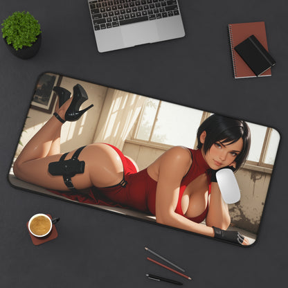 Ada Wong Desk Mat, Action Game Heroine Mouse Pad, Gaming Desk Setup
