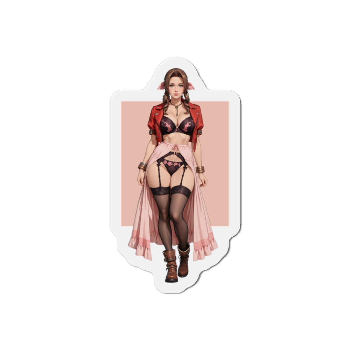 Магніт Аеріт Гейнсборо – магніт на холодильник з аніме FF7, декор для дівчинки з квітами