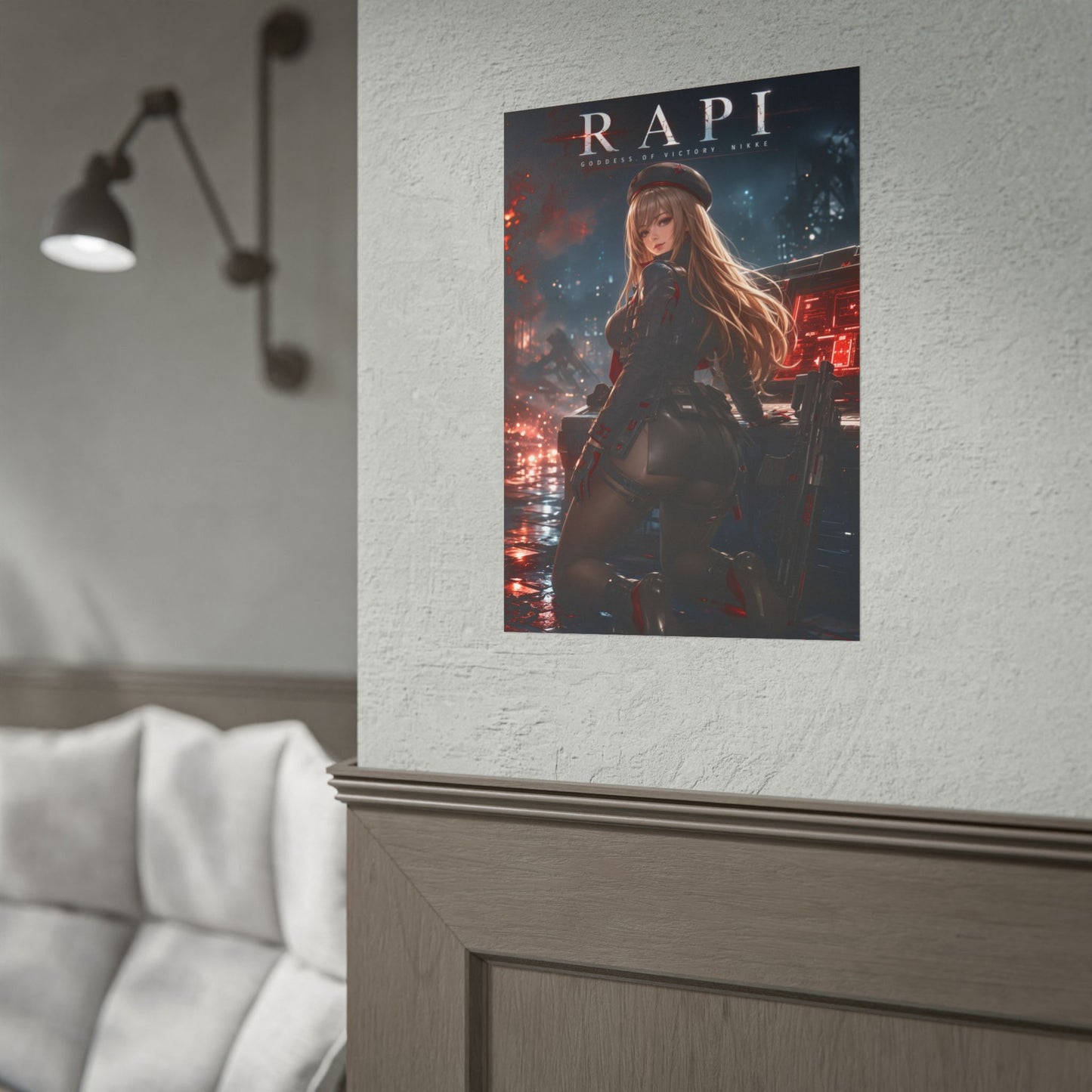 Rapi NIKKE Poster, Goddess of Victory Wall Art, Gaming Print Decor