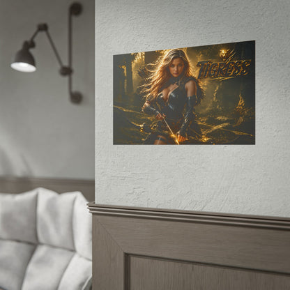 Comic Wall Art Tigress Poster Heroine Room Decor Collectible Character Print