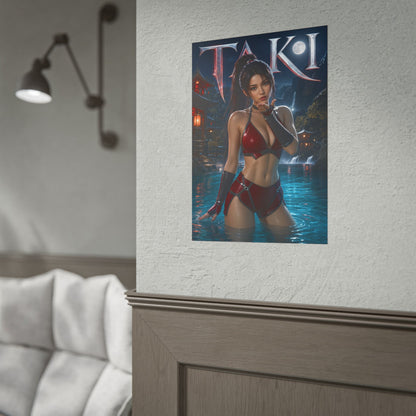 Taki Character Poster Soulcalibur Gamer Gift Gaming Setup Wall Decor Print