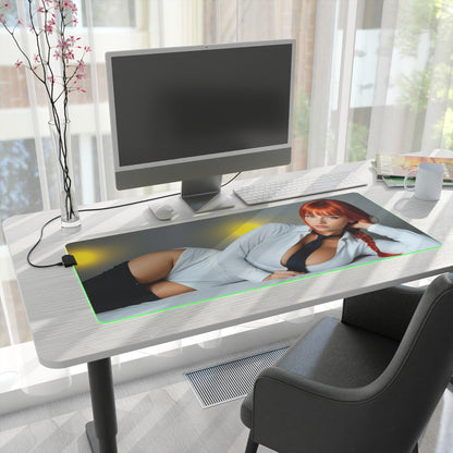 Килимок для столу Makima – світлодіодний RGB-підсвітлювальний килимок, ігровий комплект для дівчат з аніме Waifu