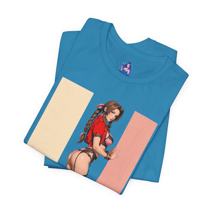 Aerith Gainsborough T-Shirt | Final Fantasy VII T-Shirt für Gamer &amp; Anime-Fans | Shirt mit Heldinnen-Motiv