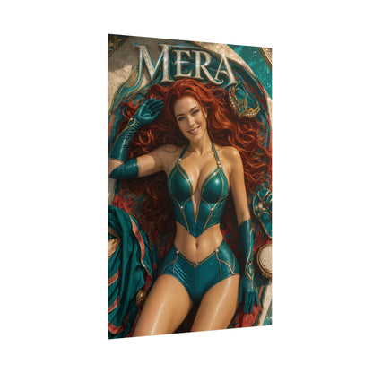 Mera Comic Poster Character Wall Art Collector Room Decor Art Print