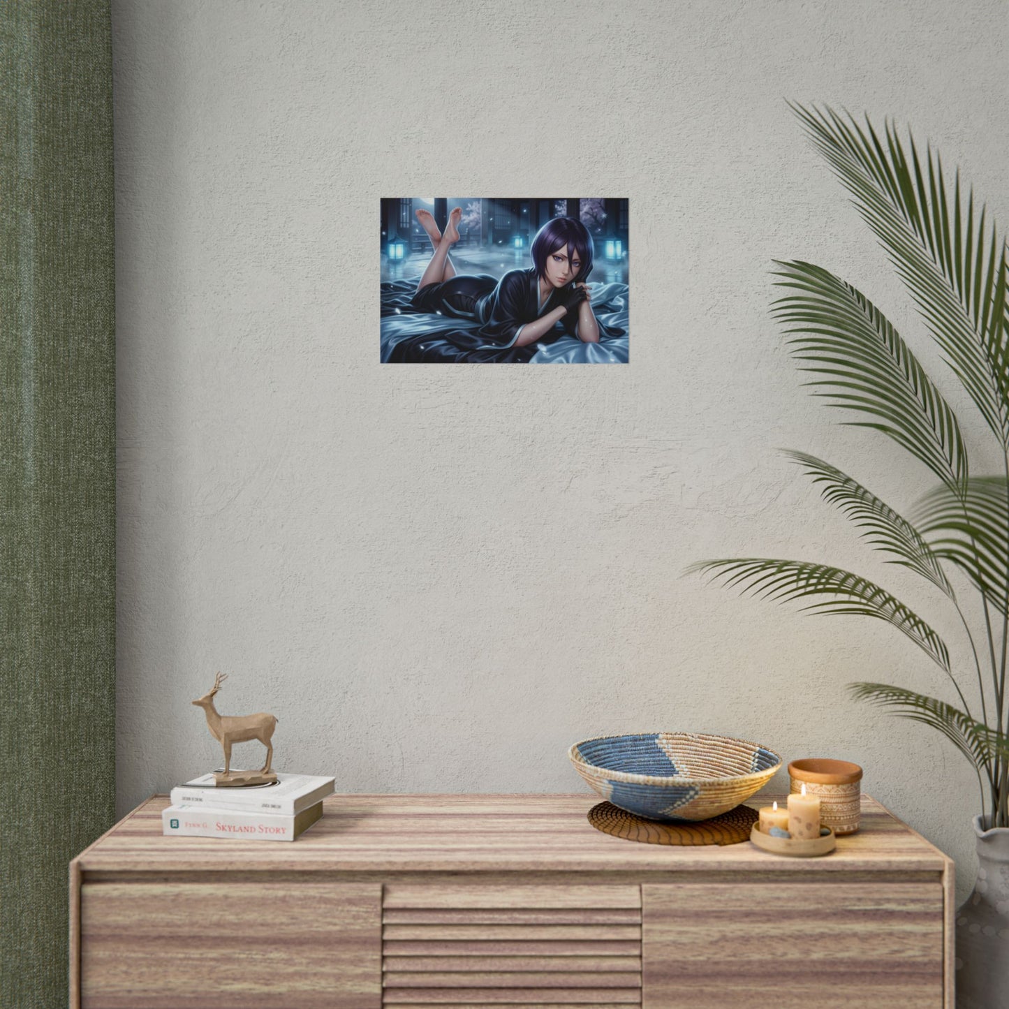Rukia Kuchiki Poster, Anime Wall Art, Fantasy Print, Gamer Decor