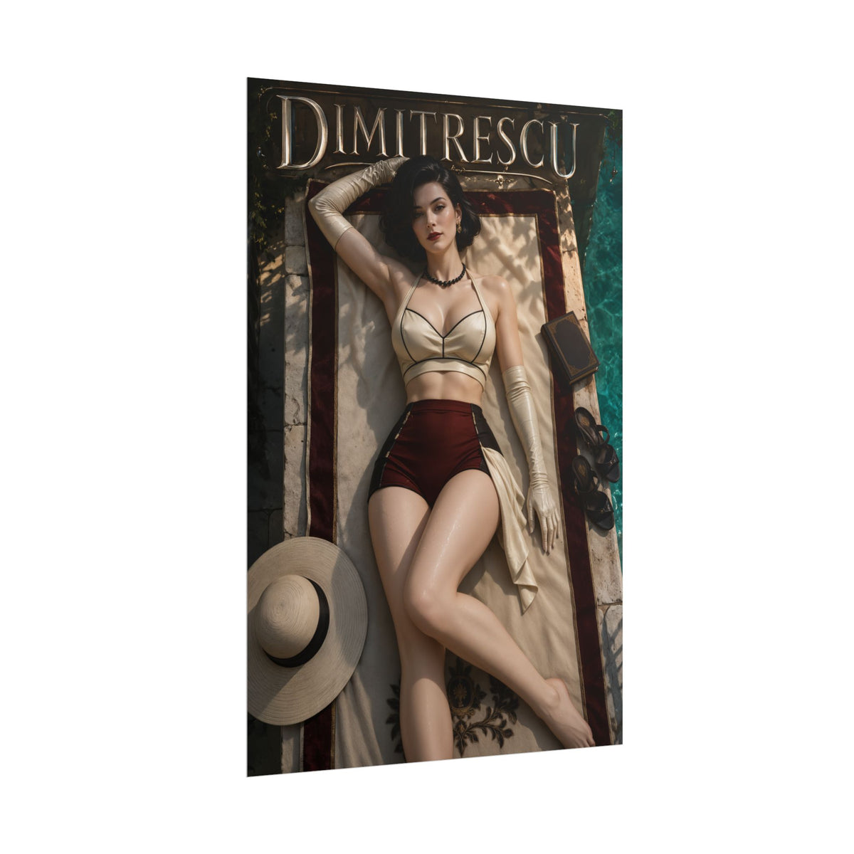 Lady Dimitrescu Resident Evil Poster Wall Art Character Room Decor Collectible P