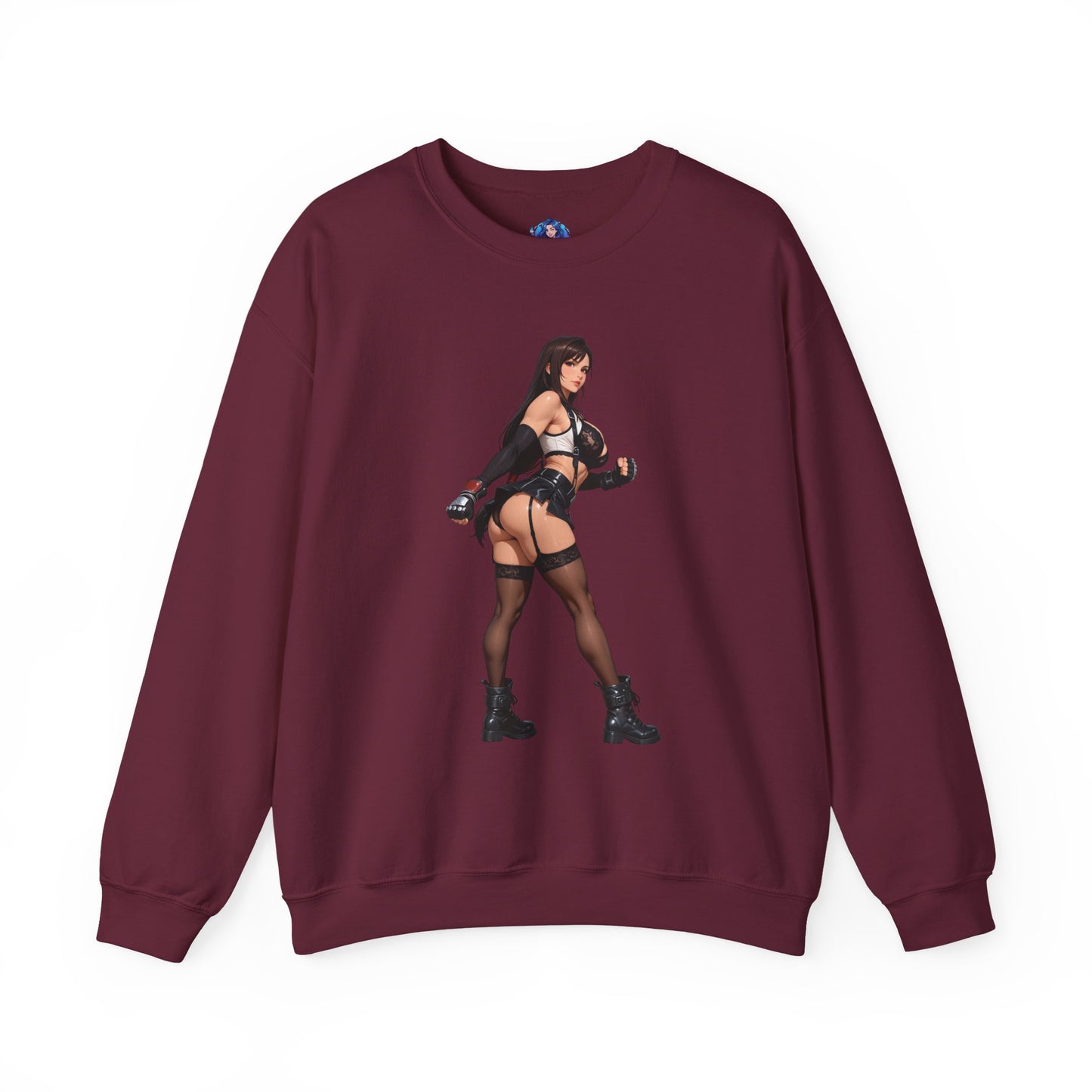 Толстовка Tifa Lockhart, FFVII Crewneck, затишний ігровий одяг для фанатів