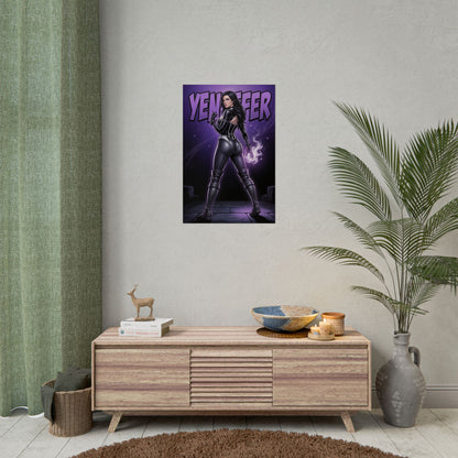 Yennefer Witcher Poster, Witcher Wall Art Print, Sorceress Magic Girl Decor, Fantasy Game Wall Art, Gamer Gift