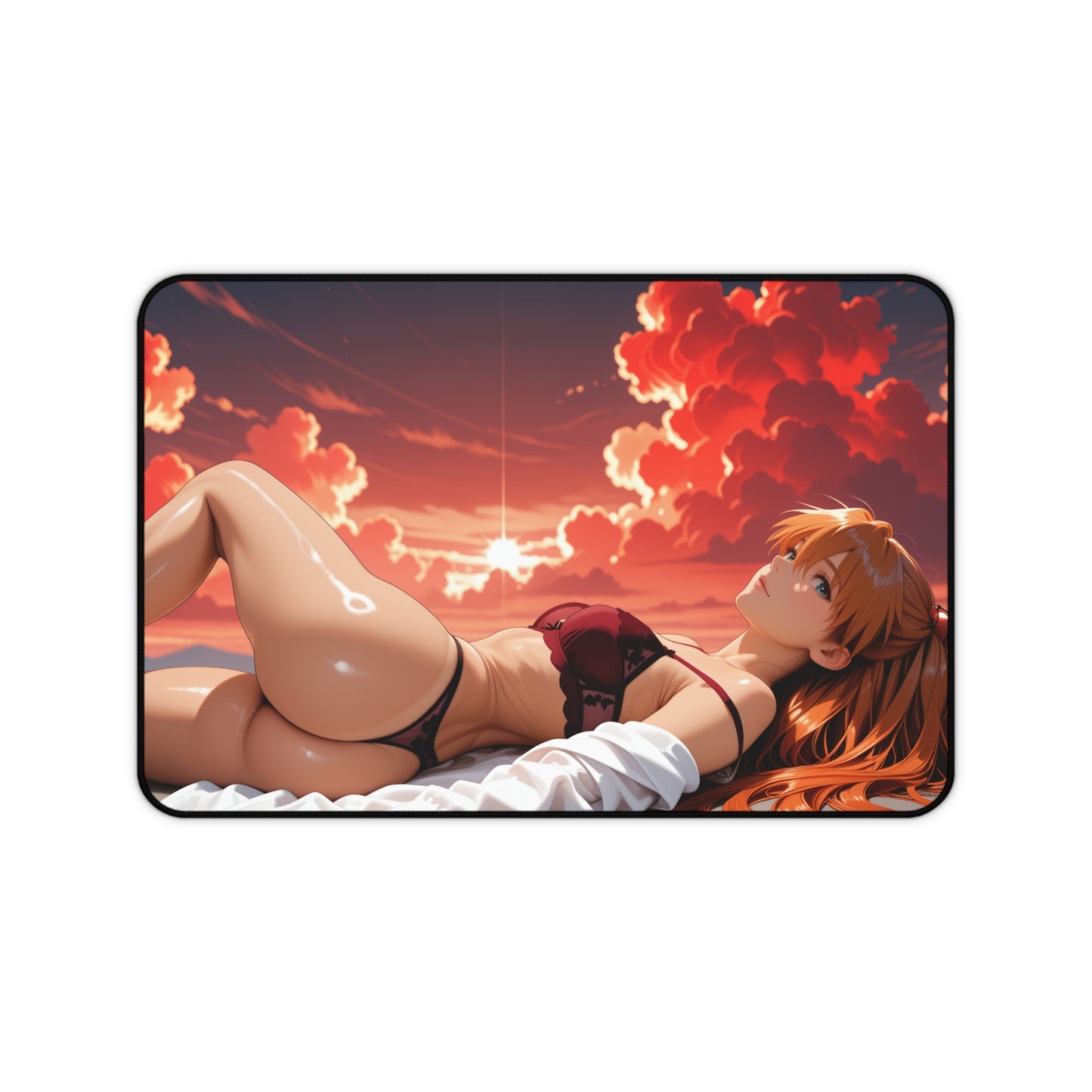 Килимок для столу Аски Ленглі, килимок для миші з аніме-меха-героїнею, налаштування ігрового столу