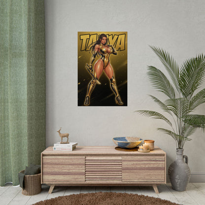 Tachy Art Print, Stellar Blade Poster, Futuristic Combat Girl Wall Art, Sci Fi Game Decor, Gamer Gift Idea