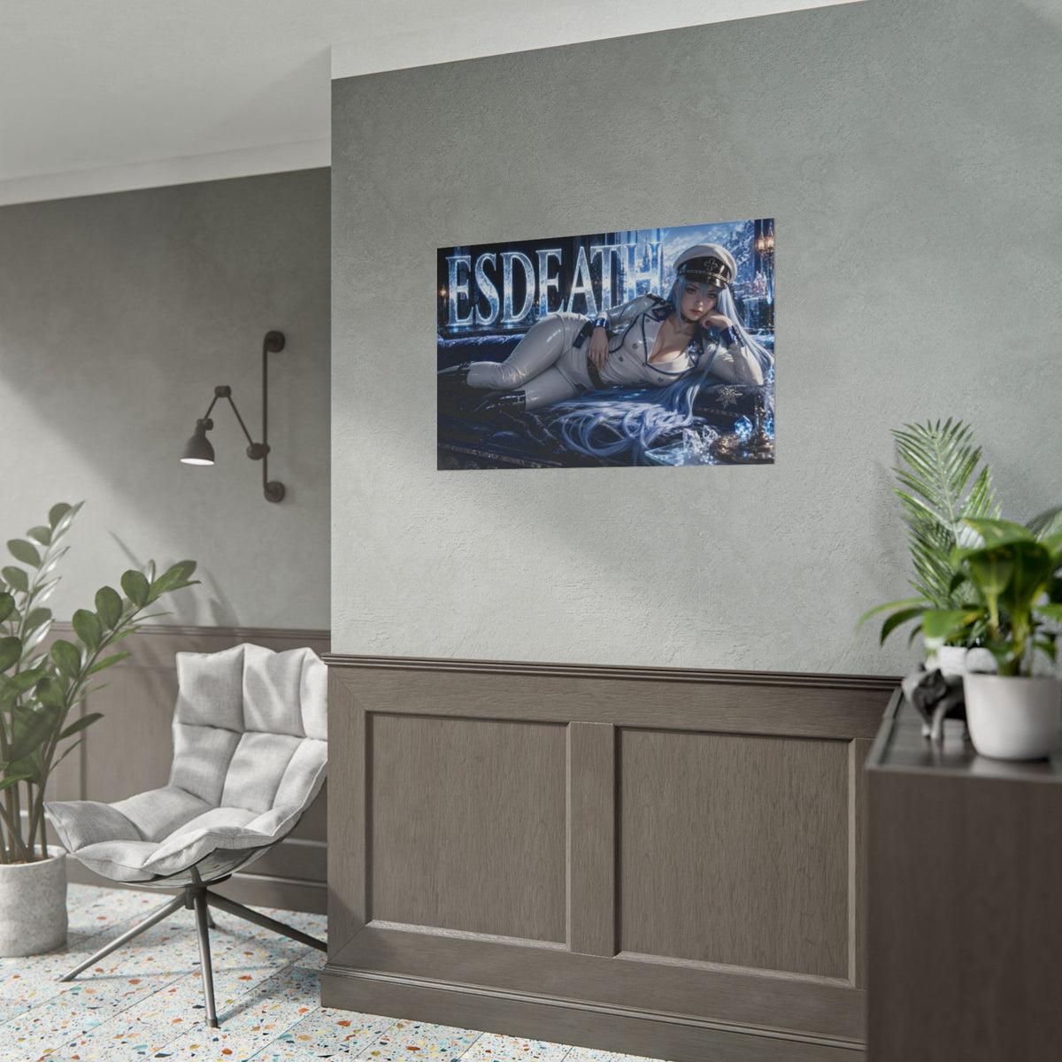 Anime Room Decor Esdeath Akame ga Kill Poster Wall Art Character Print
