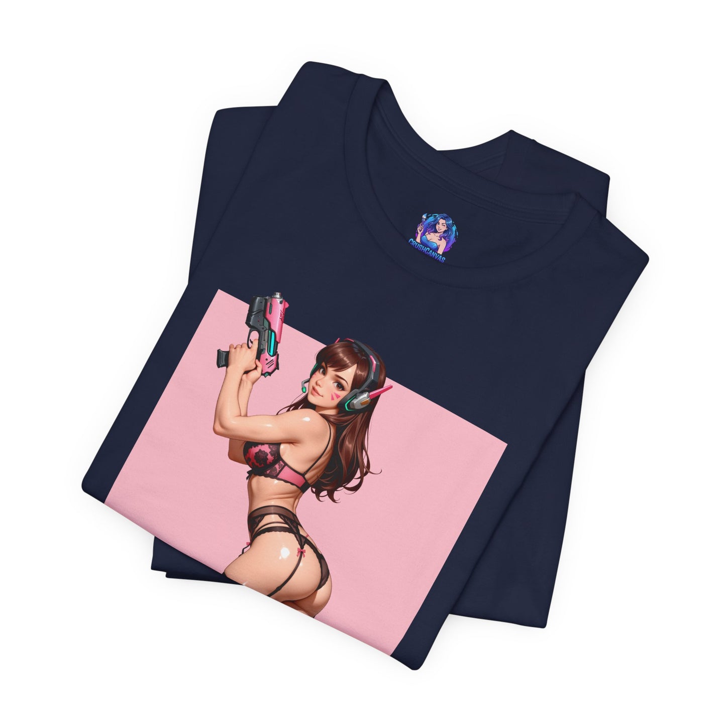 D.Va-Shirt | Overwatch-Waifu-T-Shirt für Gaming-Fans | Neonfarbenes Gamer-Girl-Grafik-T-Shirt