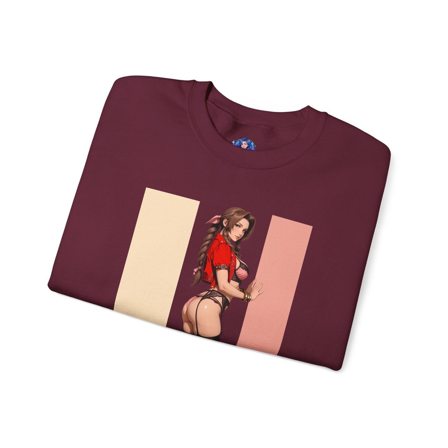 Aerith Gainsborough Sweatshirt, Final Fantasy Rundhalsausschnitt, Gemütliche Gaming-Kleidung für Fans