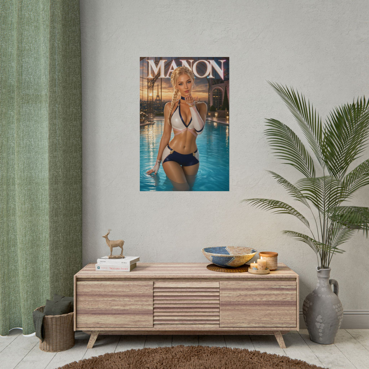 Gaming Wall Art Manon Street Fighter Poster Bedroom Game Room Decor Art Print