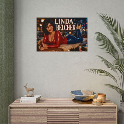 Linda Belcher Character Poster Bobs Burgers Wall Decor Collectible Art Print