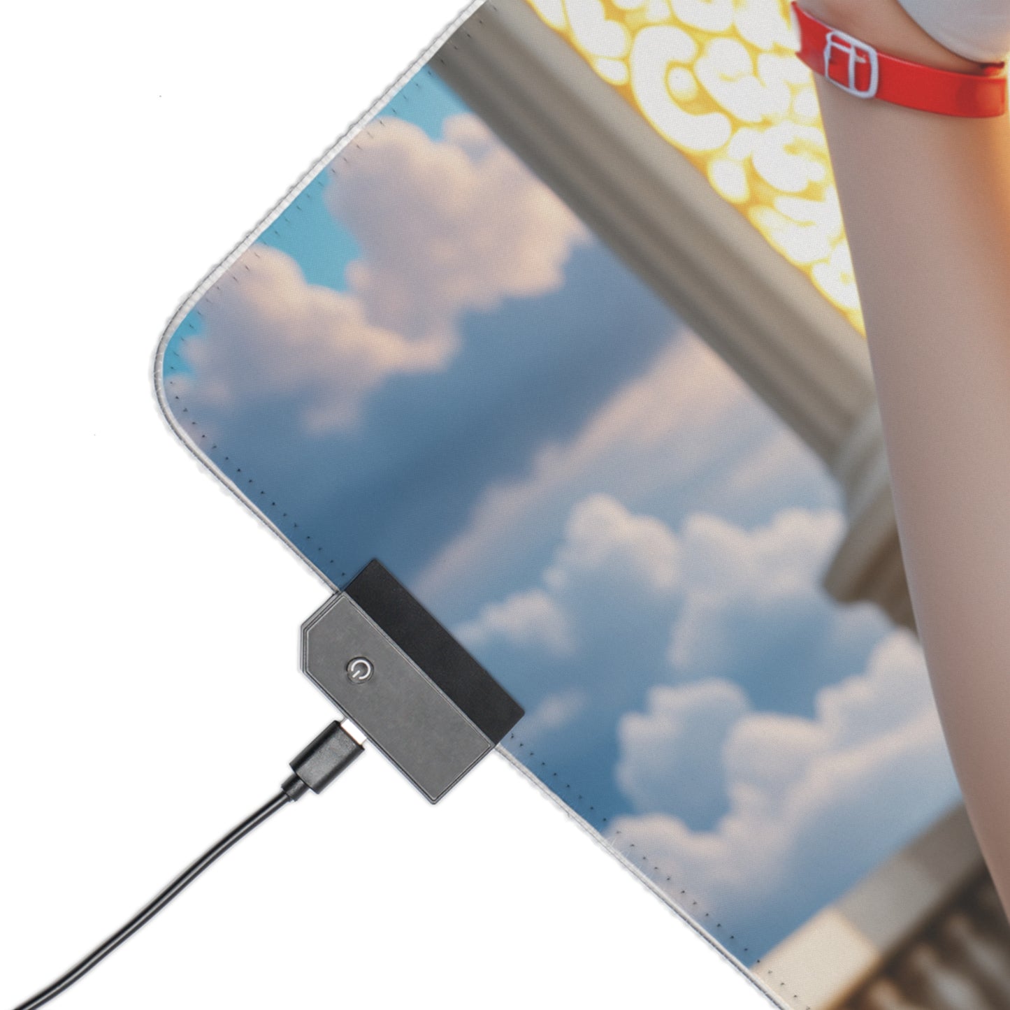 Килимок для столу Sailor Mars – світлодіодний RGB-підкладка, ігровий комплект із зображенням дівчини з аніме Waifu