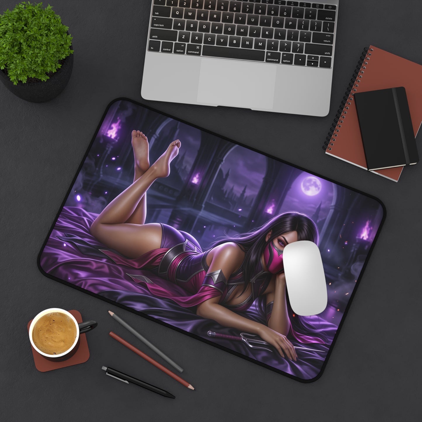 Mortal Kombat Mouse Pad, Mileena Desk Mat, Gamer Gift XXL