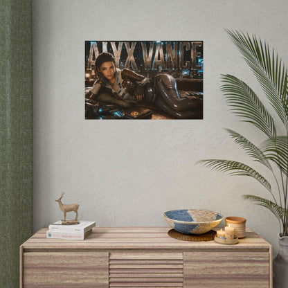 Alyx Vance Character Poster Half Life Gamer Room Wall Art Collectible Decor