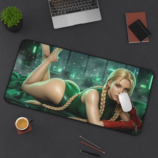 Street Fighter Mouse Pad, Cammy Desk Mat, Gamer Gift XXL