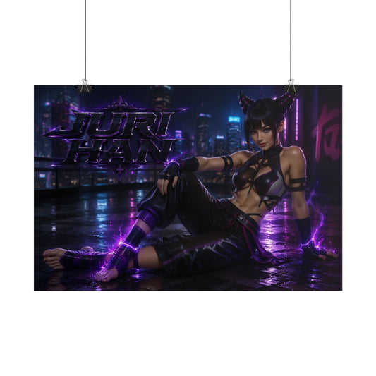 Gaming Wall Art Juri Han Poster Game Room Decor Gamer Gift Art Print