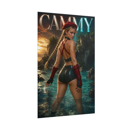 Gaming Wall Art Cammy Street Fighter Poster Bedroom Game Room Decor Art Print