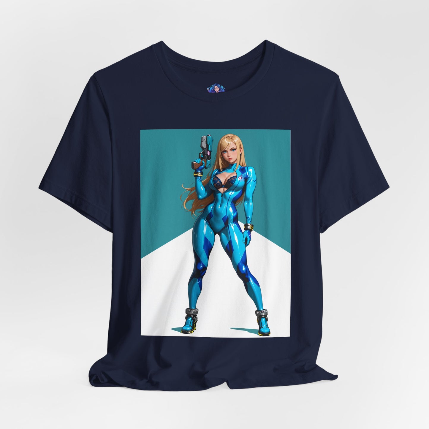 Samus Aran T-Shirt | Sci-Fi-Heldin-Shirt für Gamer &amp; Anime-Fans | Galaktische Kriegerin