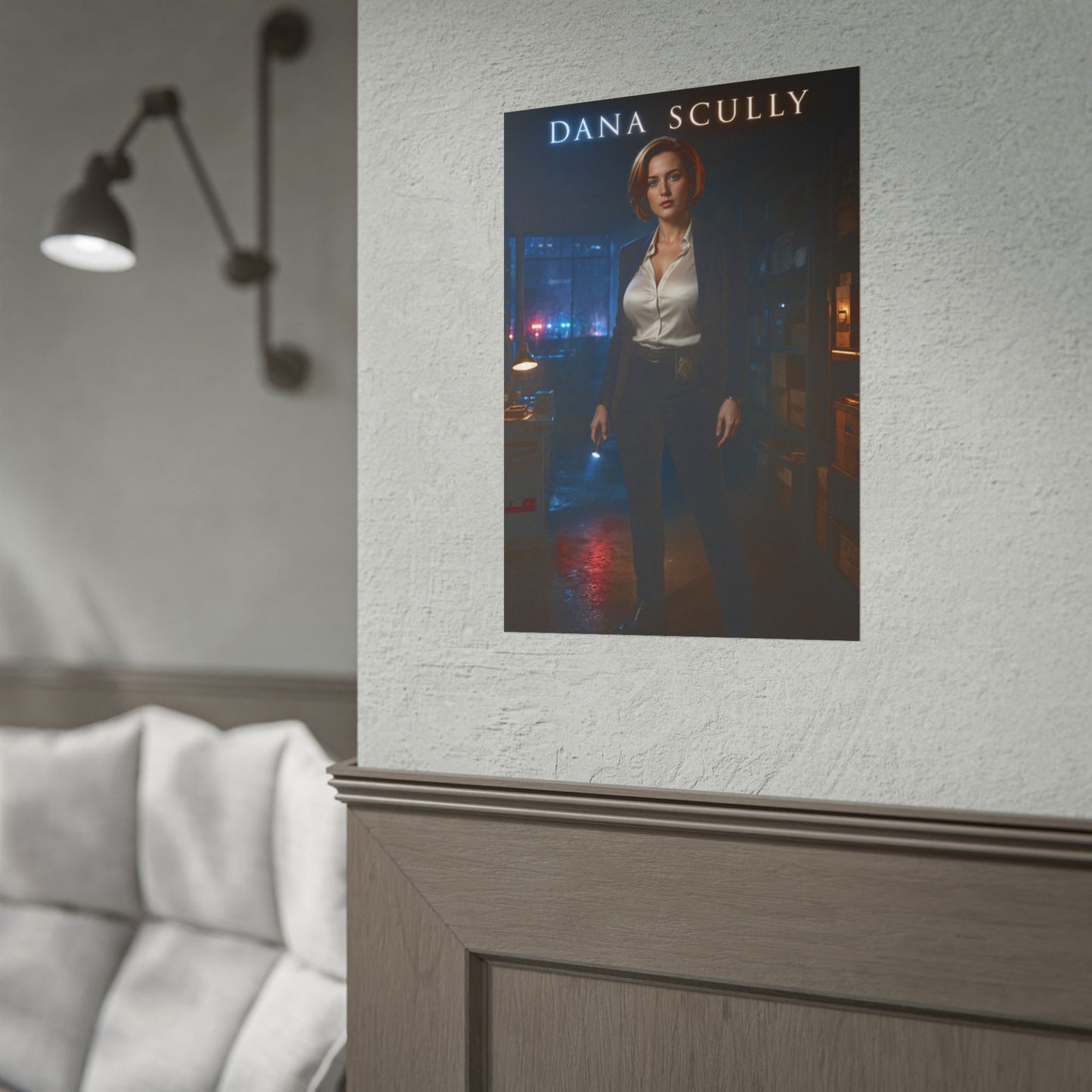 The X-Files Dana Scully Poster Sci-Fi TV Wall Art Print