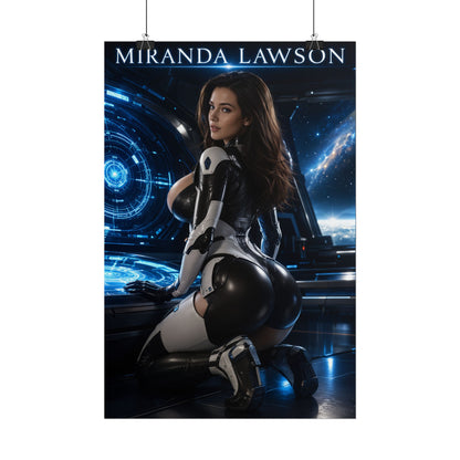 Miranda Lawson Poster, Mass Effect Wall Art, Sci Fi Gaming Print Decor