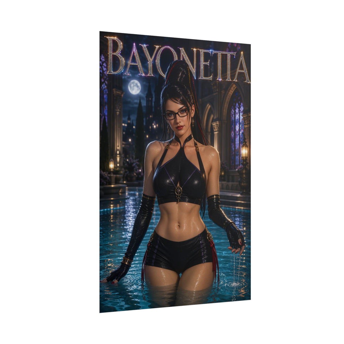 Bayonetta Gaming Poster Wall Art Gamer Room Decor Collectible Print