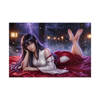 Akeno Himejima Poster, Anime Wall Art, Gaming Poster, Pin Up Decor