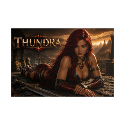 Comic Wall Art Thundra Poster Heroine Room Decor Collectible Character Print