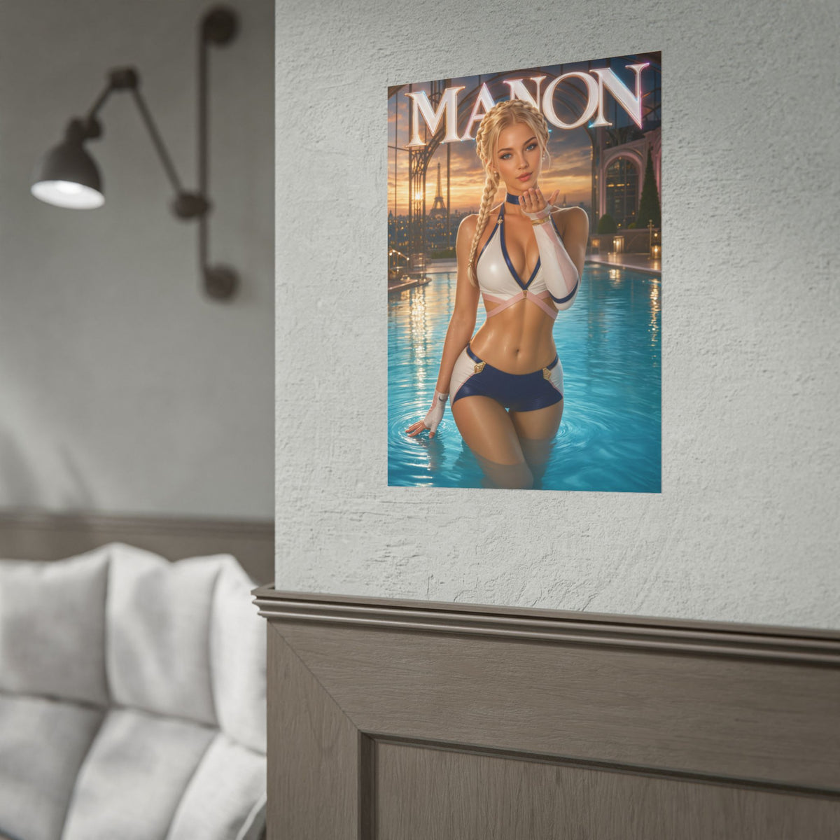 Gaming Wall Art Manon Street Fighter Poster Bedroom Game Room Decor Art Print
