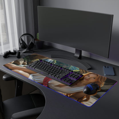 Килимок для столу Tsunade – світлодіодний RGB-підкладка, елегантна конфігурація дівчини з аніме Вайфу