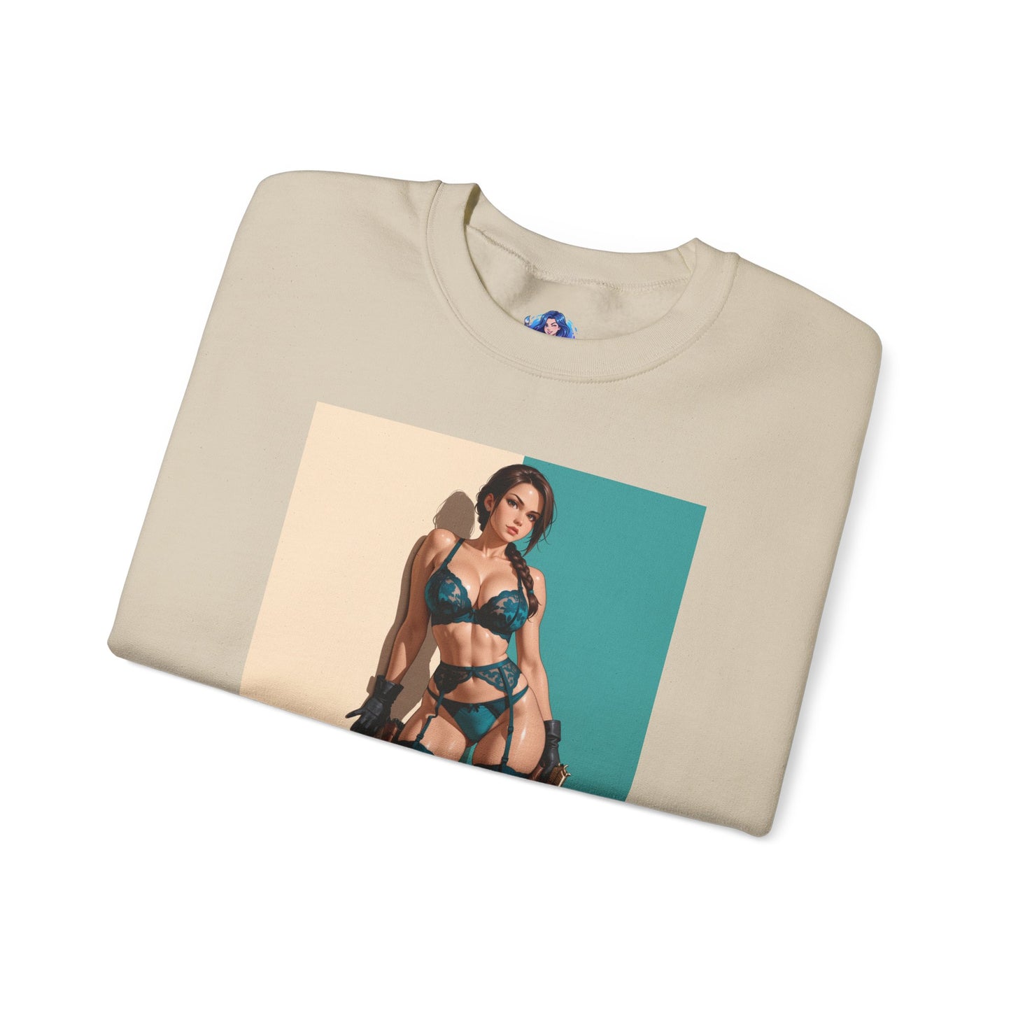 Толстовка Lara Croft, футболка з круглим вирізом Adventure Icon, ігровий одяг для щоденного носіння