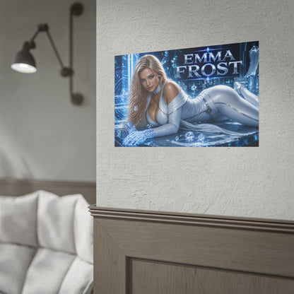 Comic Wall Art Emma Frost Poster Heroine Room Decor Collectible Character Print
