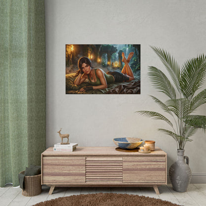 Lara Croft Poster, Tomb Raider Wall Art, Gaming Print Decor