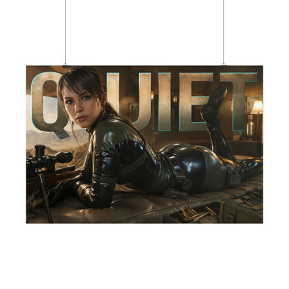 Quiet Character Poster Metal Gear Gamer Room Wall Art Collectible Decor