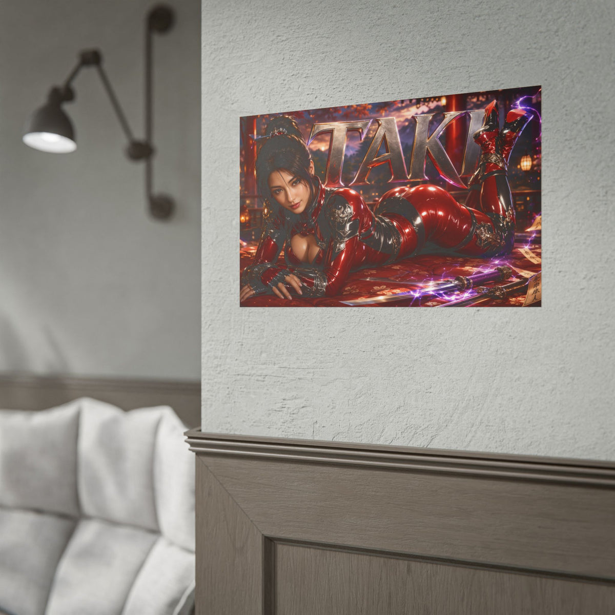 Gaming Wall Art Taki Soulcalibur Poster Game Room Decor Gamer Gift Print