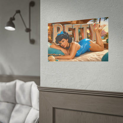 Betty Rubble The Flintstones Retro Poster Cartoon Wall Art Room Decor