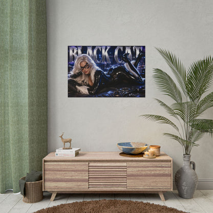 Black Cat Character Poster Spider Man Comic Room Wall Decor Collectible Art