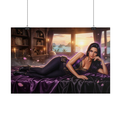 Nico Robin Poster, Anime Wall Art, Fantasy Anime Print Decor