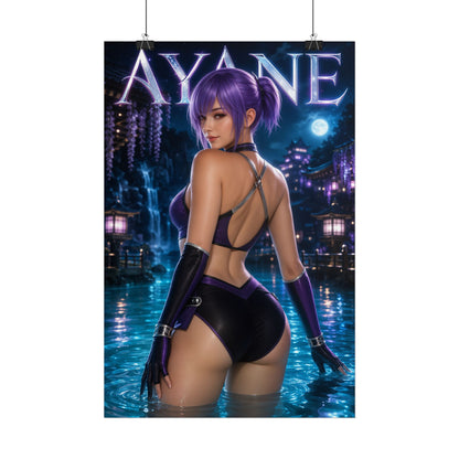 Ayane Dead or Alive Gaming Poster Wall Art Gamer Room Decor Collectible Print