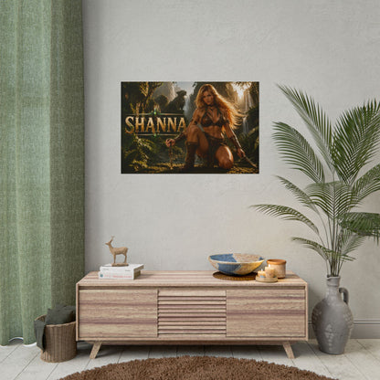 Comic Wall Art Shanna Poster Heroine Room Decor Collectible Character Print