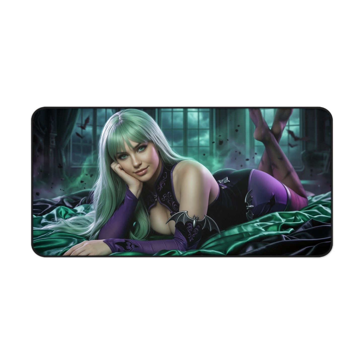 Darkstalkers Mouse Pad, Morrigan Desk Mat, Anime Decor XXL