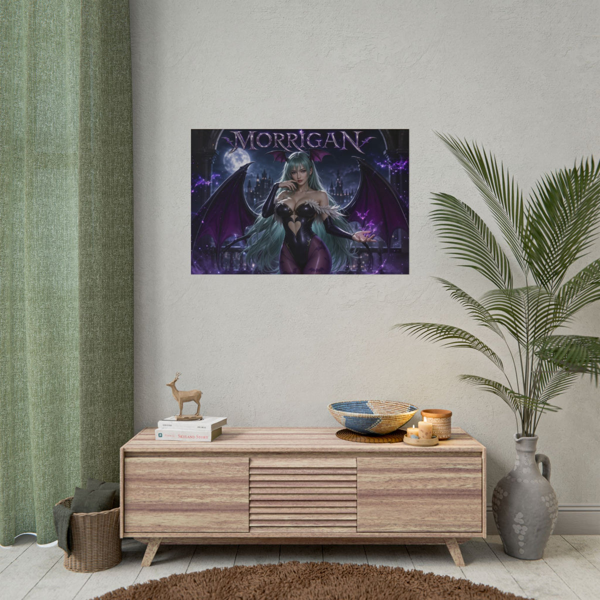 Morrigan Aensland Darkstalkers Poster Wall Art Character Room Decor Collectible