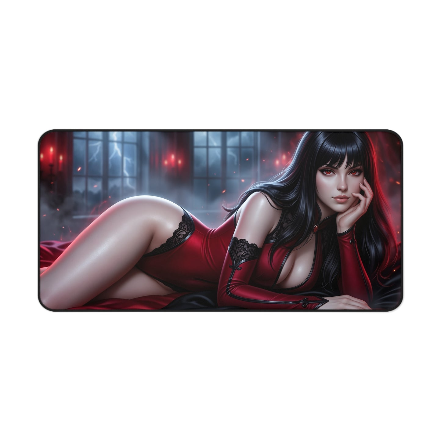 Vampirella Mouse Pad, Gothic Desk Mat, XXL Gaming Pad
